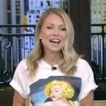 Kelly’s Madonna print tee on Live with Kelly and Mark