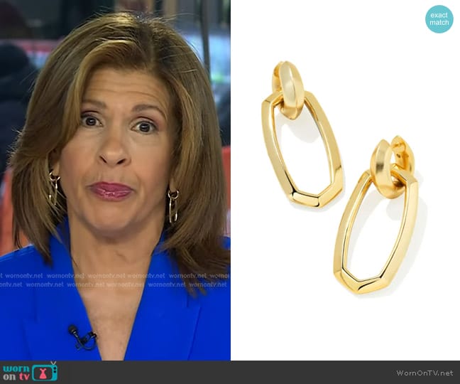 Kendra Scott Danielle Convertible Link Earrings in Mixed Metal worn by Hoda Kotb on Today