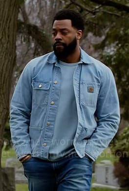 Kevin's denim jacket on Chicago PD