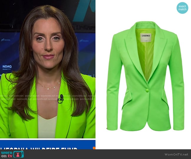 L'Agence Chamberlain Blazer worn by Kristina Partsinevelos on NBC News Daily
