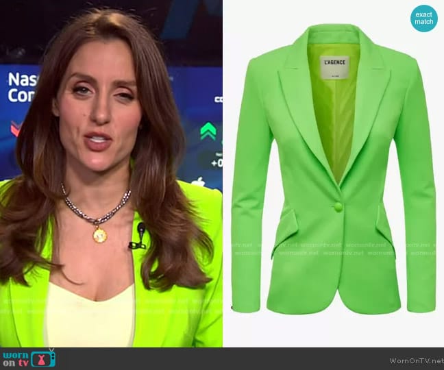 L'Agence Chamberlain Blazer worn by Kristina Partsinevelos on NBC News Daily