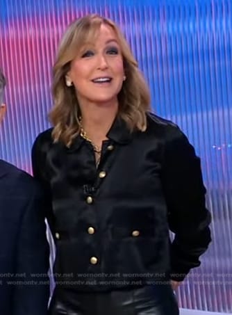 Lara's black shirt on Good Morning America