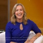 Lara’s blue keyhole dress on Good Morning America