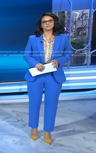 Laura’s blue blazer and pants on Today