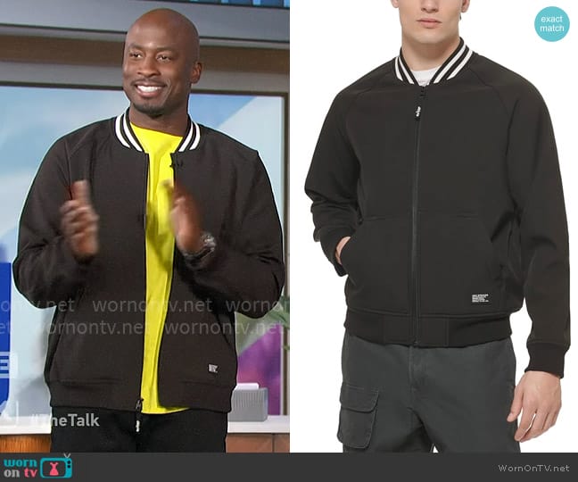 Levis Softshell Bomber Jacket worn by Akbar Gbajabiamila on The Talk