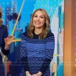 Lori’s blue striped knit dress on Good Morning America