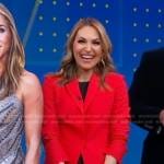 Lori’s red single breasted blazer on Good Morning America