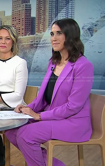 Maggie’s purple suit on Today