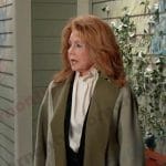 Maggie’s sage green coat on Days of our Lives