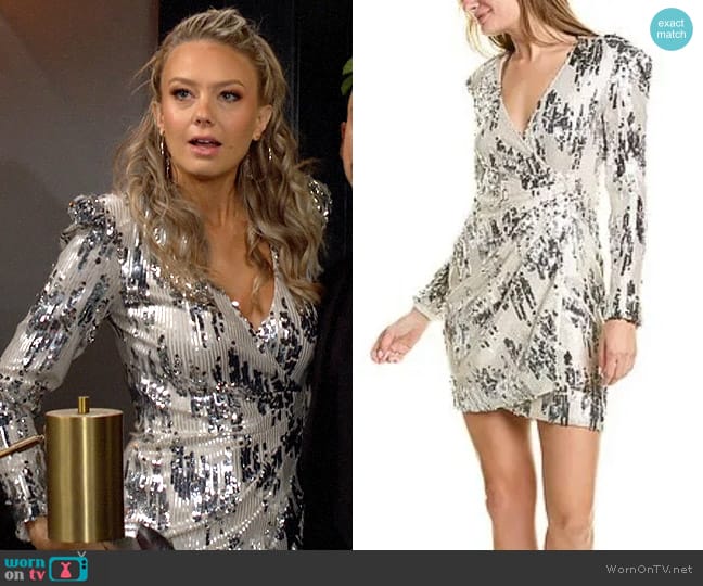 Maje Rivya Dress worn by Abby Newman (Melissa Ordway) on The Young and the Restless