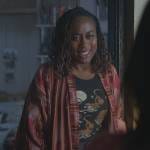 Malika’s black tiger print tank on Good Trouble