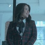 Mariana’s black check print blazer on Good Trouble