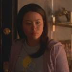 Mariana’s blue sun and earth print tee on Good Trouble