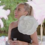 Marysol’s black flower applique top on The Real Housewives of Miami