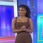 Mel B’s brown bodysuit on Today