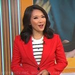 Nancy Chen’s red blazer on CBS Mornings