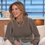 Natalie’s khaki sewater dress on The Talk