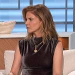 Natalie’s velvet midi dress on The Talk