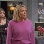 Nicole’s pink sweater on Days of our Lives