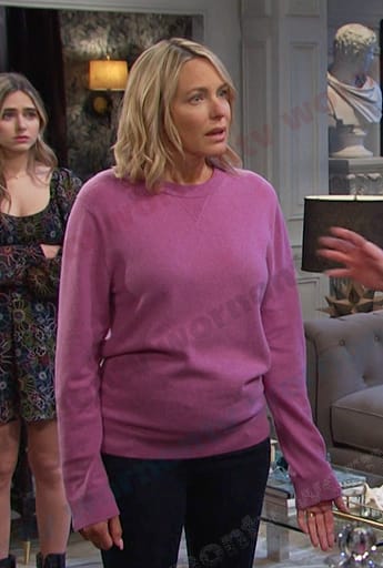 Nicole’s pink sweater on Days of our Lives