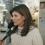 Nikki Haley’s cable knit sweater on Good Morning America