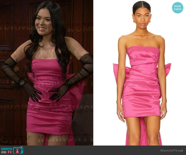 Nookie Adore 2 Way Dress worn by Luna (Lisa Yamada) on The Bold and the Beautiful