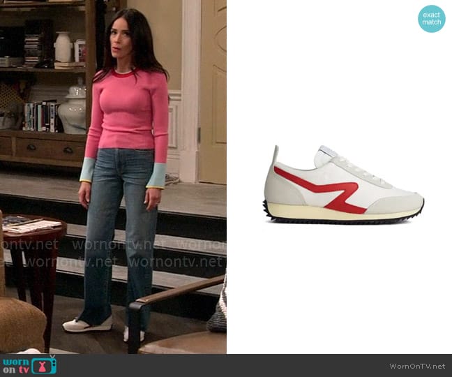 Rag & Bone Retro Runner Sneaker worn by Julia Mariano (Abigail Spencer) on Extended Family