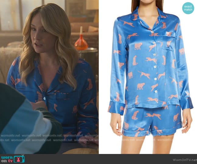 Rails Clarise Short Pajamas worn by Davia (Emma Hunton) on Good Trouble