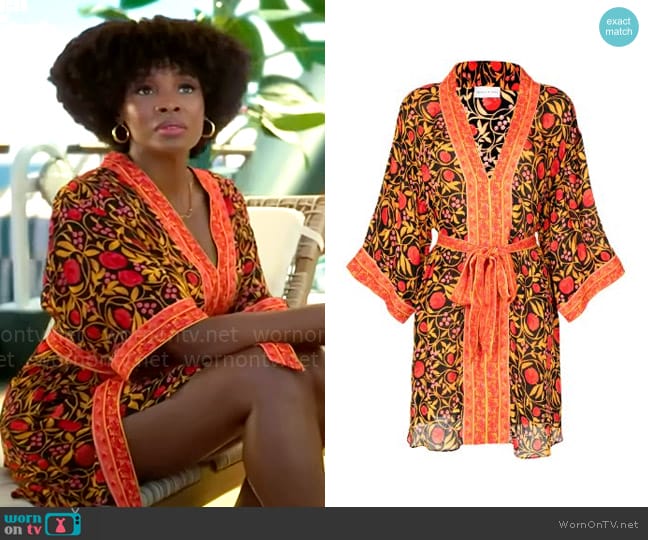 Rebecca Vallance Martine Leaf Print Tunic worn by Alexandra Hochenberg (Tamberla Perry) on Death and Other Details