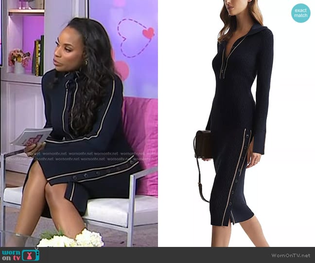 WornOnTV: Devyn Simone’s navy ribbed polo dress on Today | Clothes and ...