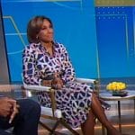 Robin’s printed shirtdress on Good Morning America