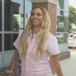 Robyn’s pink denim jumpsuit on The Real Housewives of Potomac