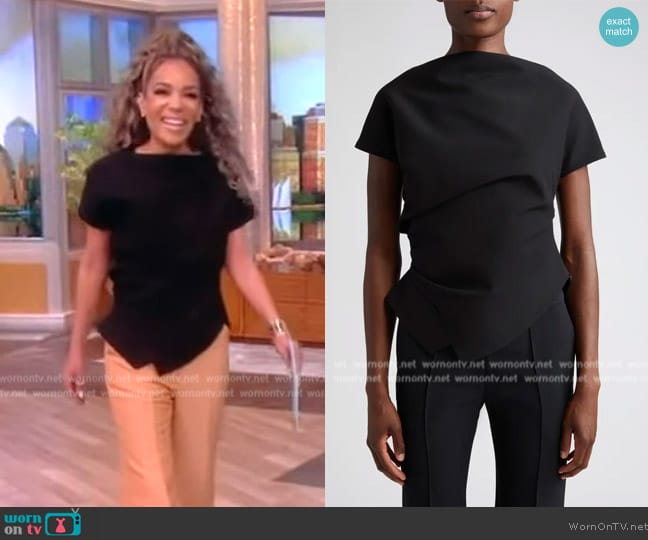 Rohe Draped Top worn by Sunny Hostin on The View