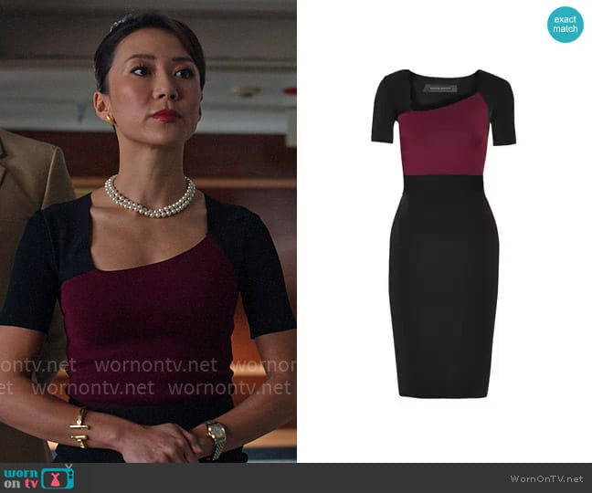 WornOnTV: Teddy’s colorblock short sleeve dress on Death and Other ...