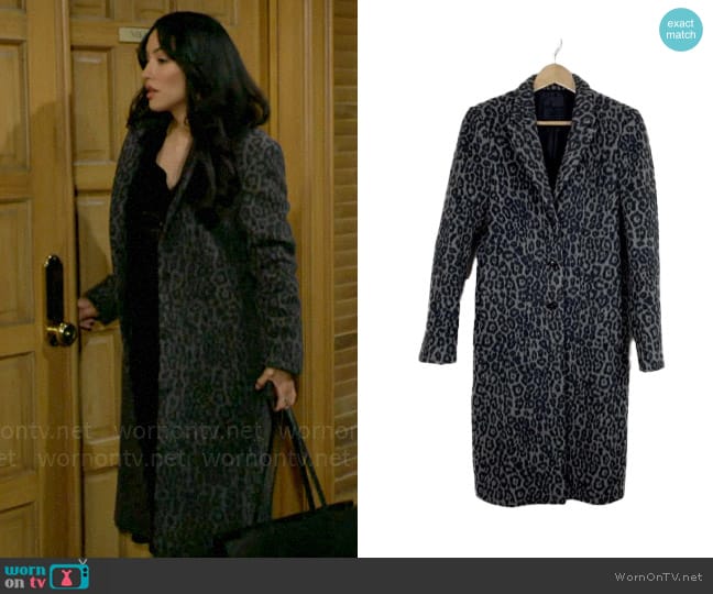 RtA Jamson Coat worn by Audra Charles (Zuleyka Silver) on The Young and the Restless