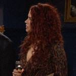 Sally’s leopard print jumpsuit with cutouts on The Young and the Restless