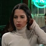 Sam’s off white turtleneck top on General Hospital