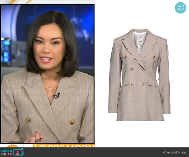 Sandro Bianchi Blazer worn by Jo Ling Kent on CBS Mornings