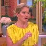 Sara’s yellow pleated midi dress on The View