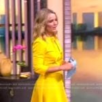 Sara’s bow detail belted dress on The View