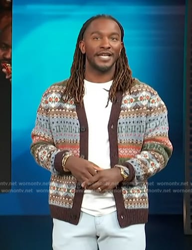 Scott's fairisle sweater on Access Hollywood