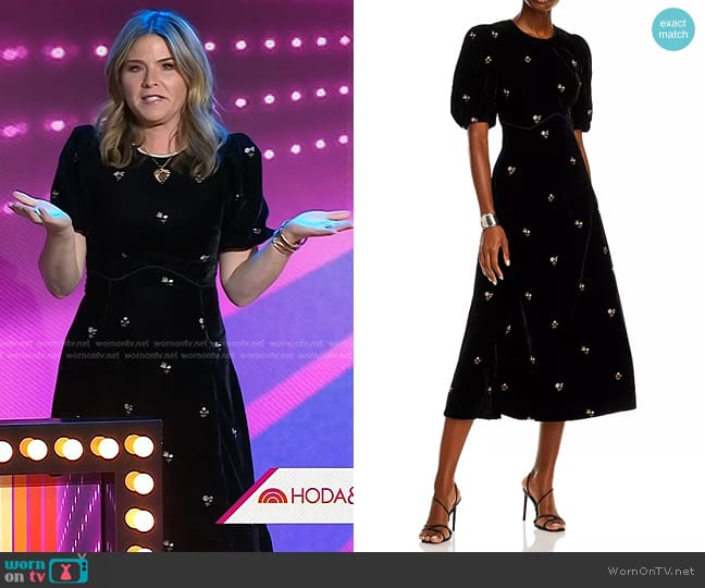 Sea Rubina Puff Sleeve Dress worn by Jenna Bush Hager on Today