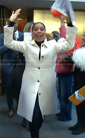 Sheinelle's white coat on Today