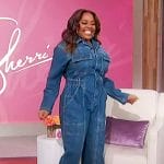 Sherri’s denim jumpsuit on Sherri