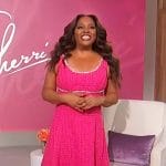 Sherri’s pink tweed crystal trim dress on Sherri