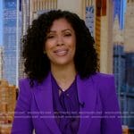 Shirleen’s purple blazer on Good Morning America