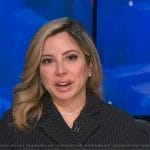 Silvana Henao’s pinstripe blazer on NBC News Daily