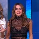 Sofia Vergara’s black lace top on Good Morning America