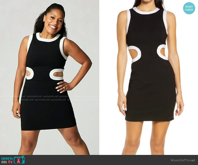 Staud Dolce Sleeveless Minidress worn by Sheinelle Jones on Today