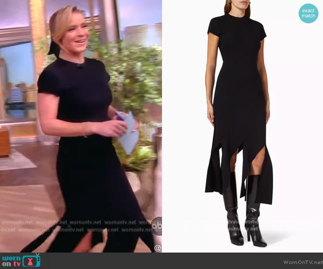 Stella McCartney Compact Knit Dress worn by Sara Haines on The View